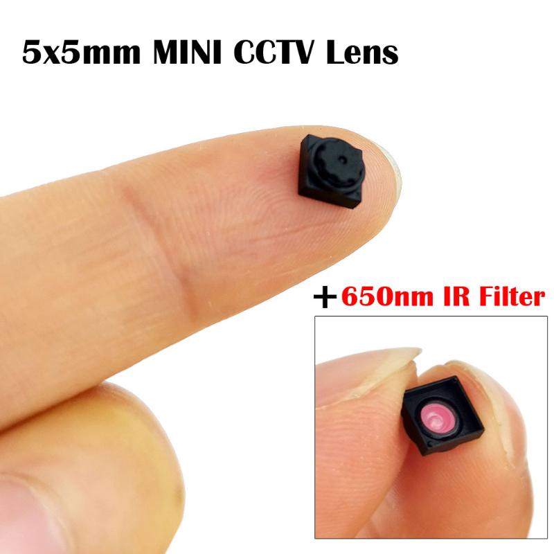 

1/5 HD 4.99mm 5X5 Lens 50 Degrees Viewing Built-in 650nm IR Filter Mini CCTV For ALL Cameras