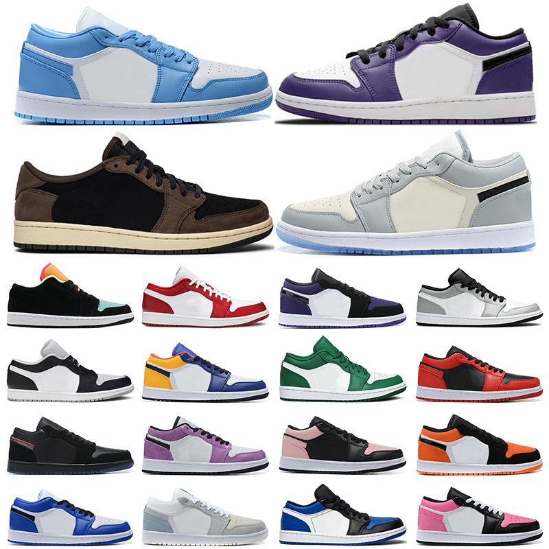 

Jumpman 1 1s men women shoes Bloodline Shadow Fearless Chicago Tubro Green mens trainers sneakers, Black