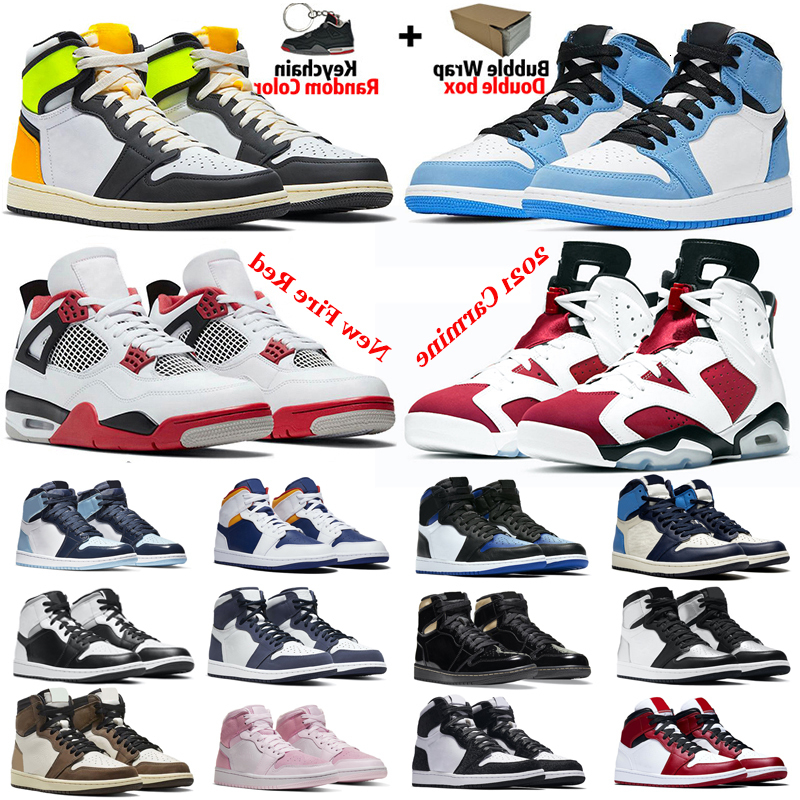 

4 4s Black Cat Bred White Cement Mens Basketball Shoes 1 1s University Blue Silver Toe Women Men 6s Carmine Sneakers Athletic, 8 ov black