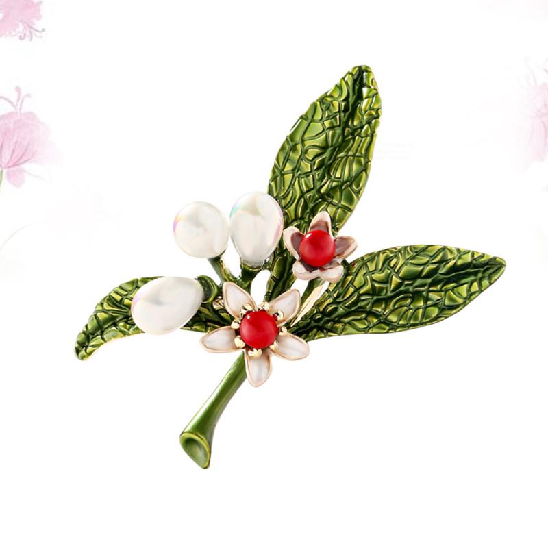 

Pins, Brooches 1 Pc Brooch Elegent Adorable Creative Beautiful Crystal Pearl Women Breastpin For Clothes, Gray