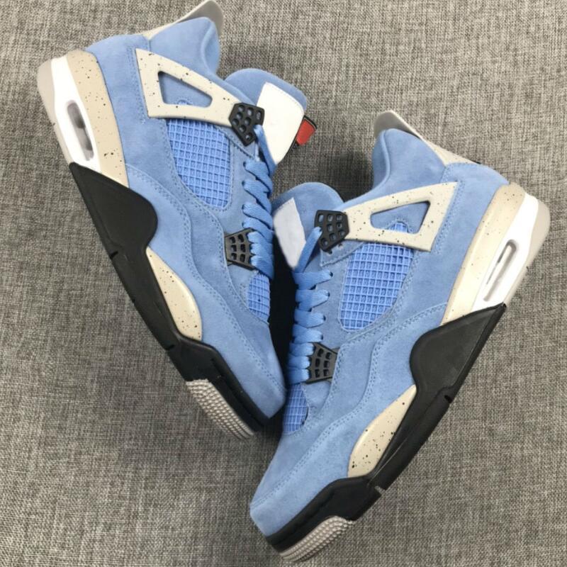 

4 SE University Blue Mens Basketballs Sports Shoes 4S Men Sport Designer Outdoor Trainers Sneakers