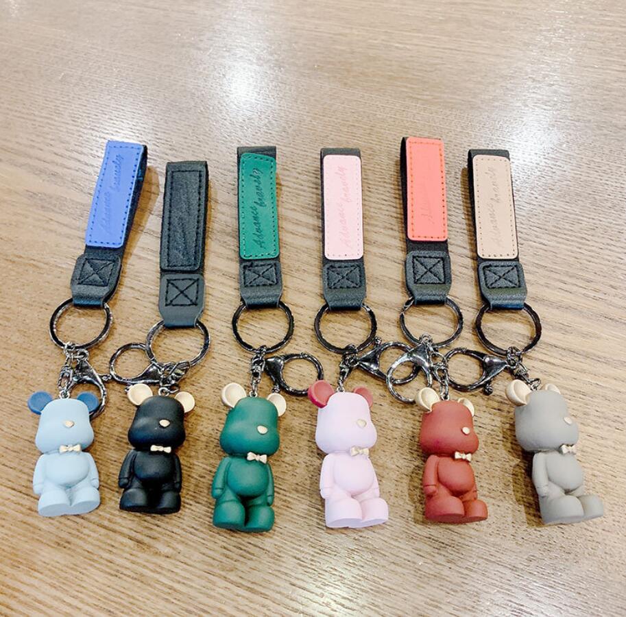 

2021ss Violent Bear Doll Keychains Handbag Straps Bag Pendant Gift Backpack Resin Car Key Chain Wholesale Men Women Fashion Keyring Jewelry Gifts Accessories
