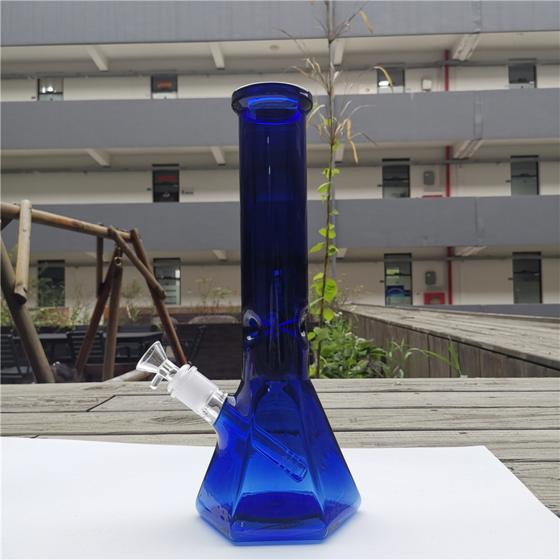 

12.5 '' hexagonal base glass bong hookah bongs ice catcher smoke water pipes for smoking tobacco hshisha waterpipes bubbler