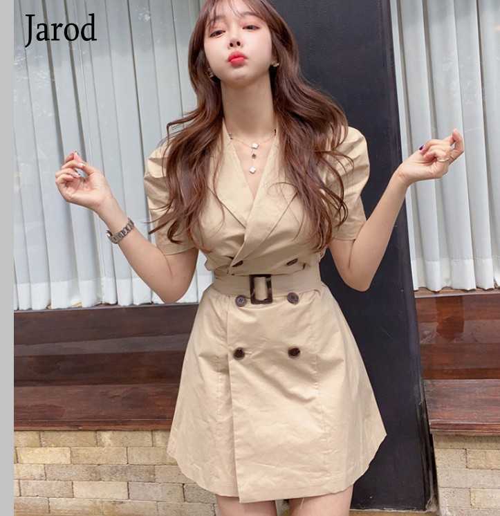 

Summer Elegant Notched Collar Puff Sleeve Women Mini Dress sashes casual slim High Waist Female Short Vestidos 210526, Photo color