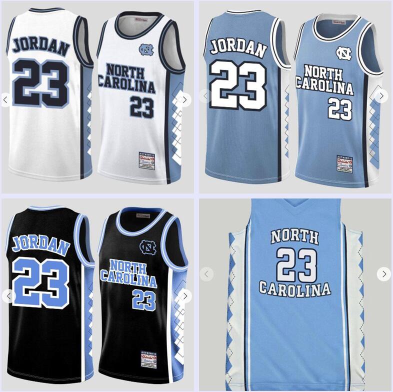 

NCAA Custom -6XL men women youth basketball Jersey North Carolina 23 Michael JD white blue black jerseys
