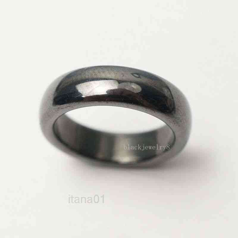 

Black Magnetic Hematite Basic Ring Band for Jewlery Necklace Making Accessories Size 7 8 9 10 11 12 13
