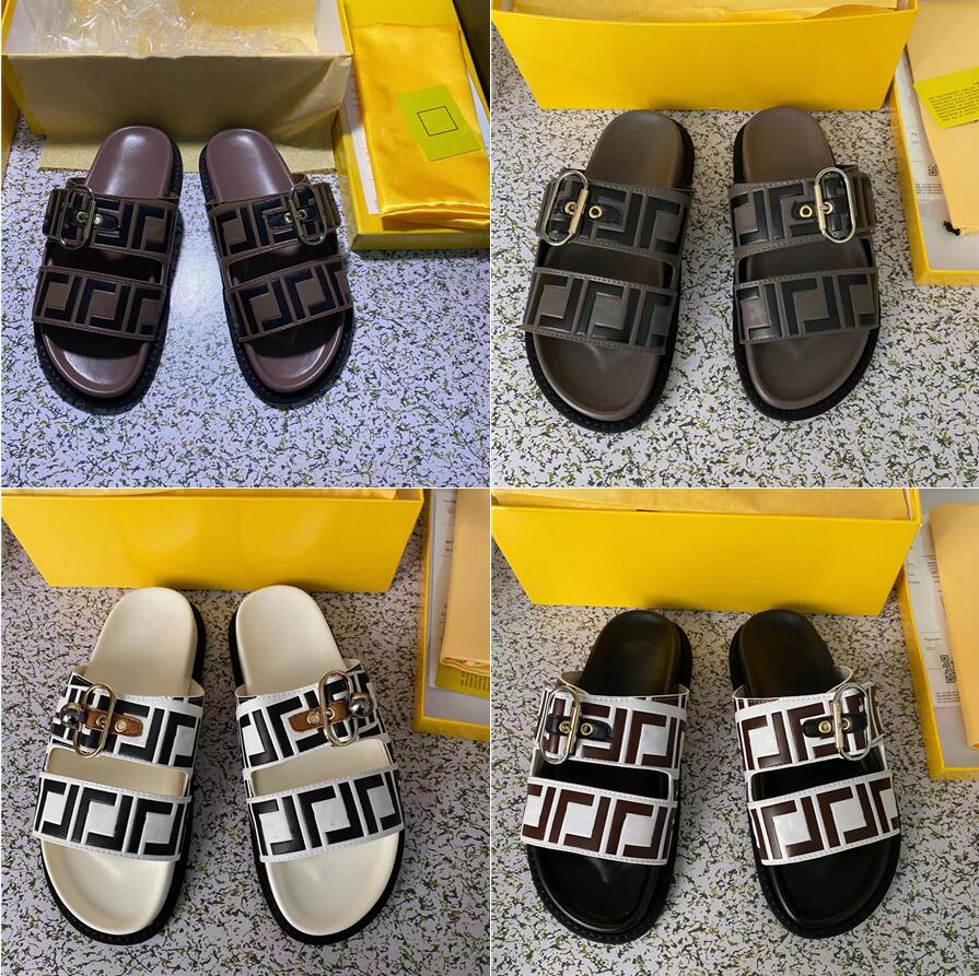 

2021 Fashion Women Men Sandal Luxury Designer Lady Gentlemen Colorful Canvas Letter Anatomic Leather slide 6 style Model 35-45