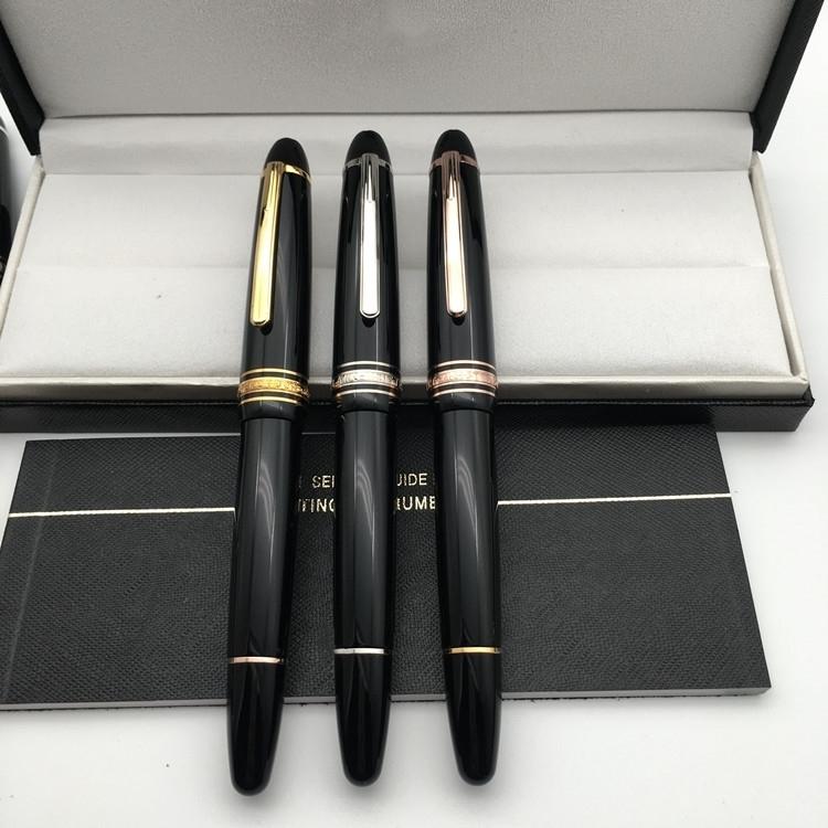 

Luxury Msk-149 Black Resin Cassic Fountain pens 4810 iridium Nib office school supplies High quality Writing ink pen with Serial Number