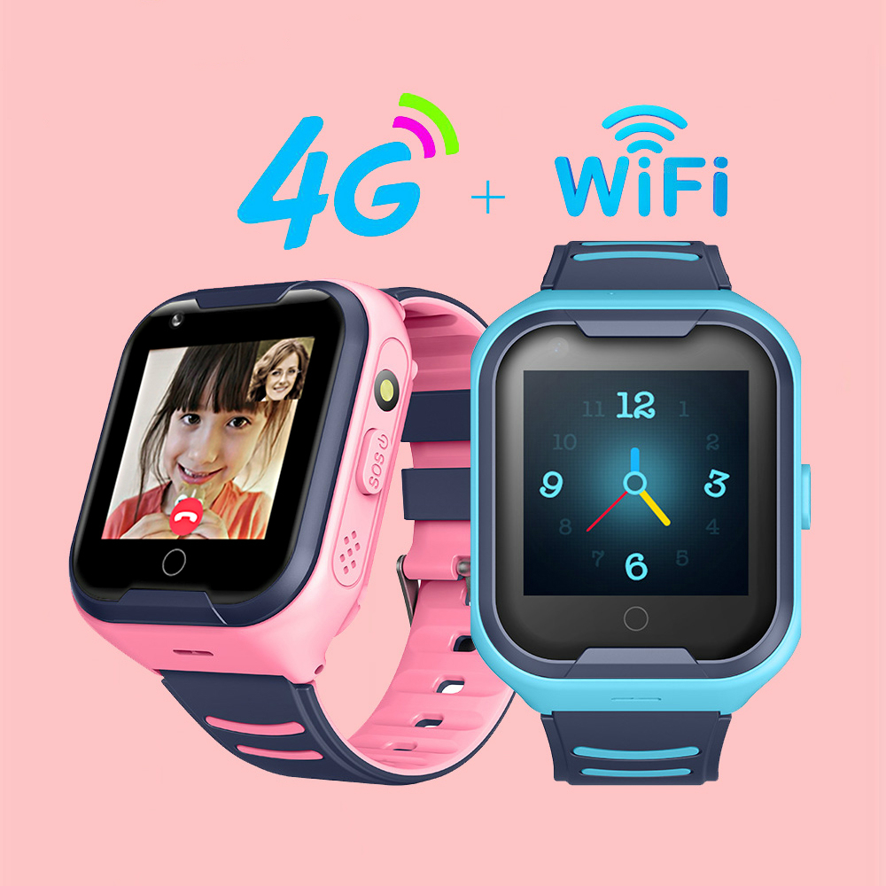

2021 Kids Smart Watch SOS Anti-lost Baby 4G SIM Card GPS WIFI Call Location LBS Tracking Smartwatch kid smart watch children, A36e blue