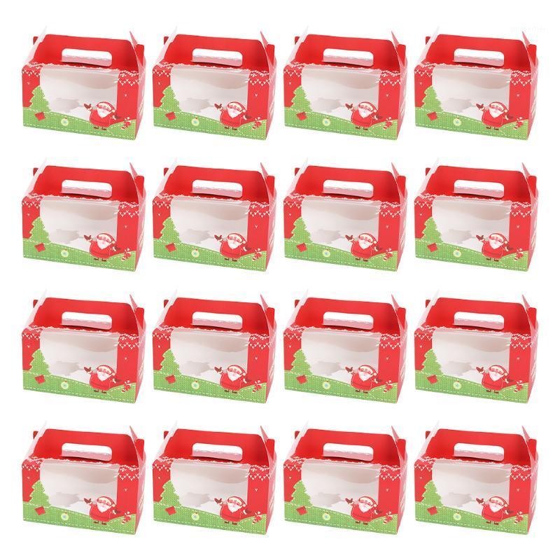 

Gift Wrap 20Pcs Christmas Boxes Cupcake Packing Paper With Transparent Window