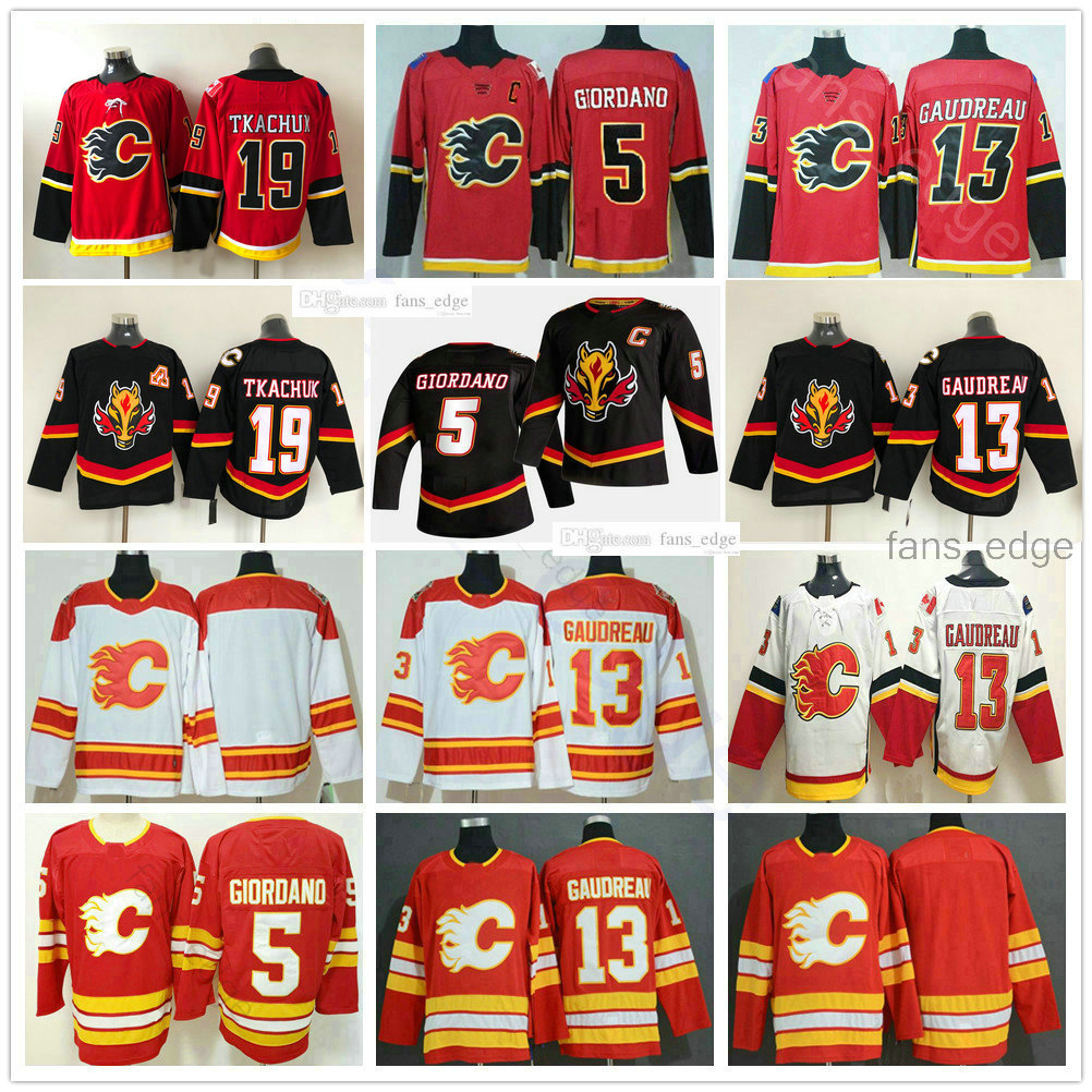 

2021 Reverse Retro Calgary Flames Hockey 19 Matthew Tkachuk Jerseys 5 Mark Giordano 13 Johnny Gaudreau 23 Sean Monahan Heritage Classic Shirt, As picture men size s-xxxl