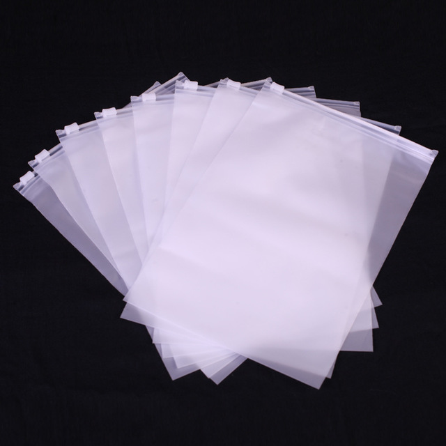 

Zipper Storge Clothing Bag Two Side Frosted Packing Zipper Bag Custmize ogo Multiple Size s