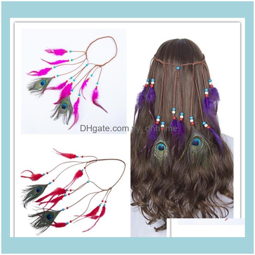 

Jewelry Jewelrysimple Feather Headdress Hair Aessories For Women Bohemian Rope Ring Clips & Barrettes Drop Delivery 2021 Me6Nh