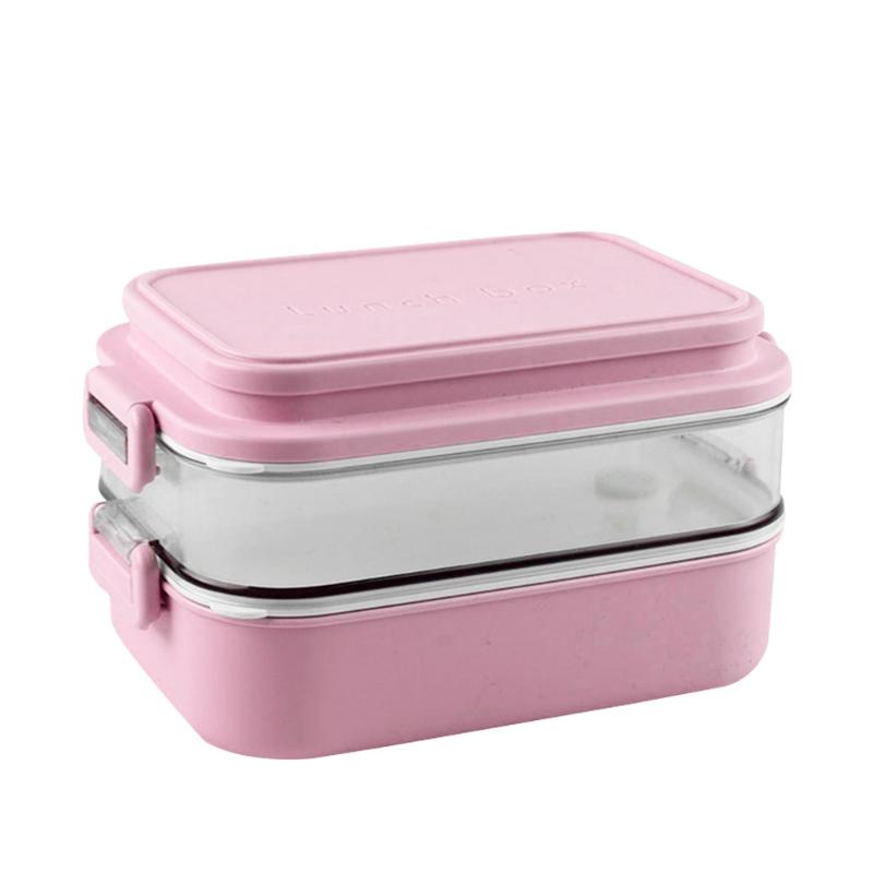 

Dinnerware Sets 3 Layer Bento Box For Adults Kids Modern Cute Stackable Lunch Meet All On-The-go Needs Container Leakproof Lunchbox