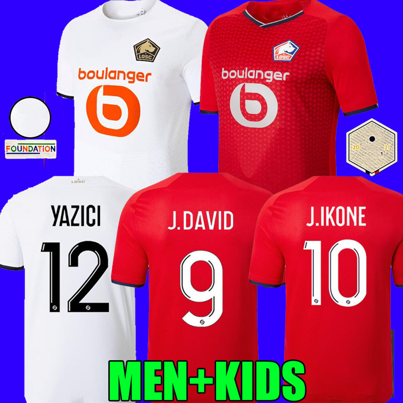 

maillots LOSC Lille 21 22 soccer jerseys DAVID FONTE BURAK BAMBA YAZICI football shirts JIKONE R.SANCHES T.WEAH L.ARAUJO Botman Celik Xeka 2021 2022 fans player version, Away+patch ucl