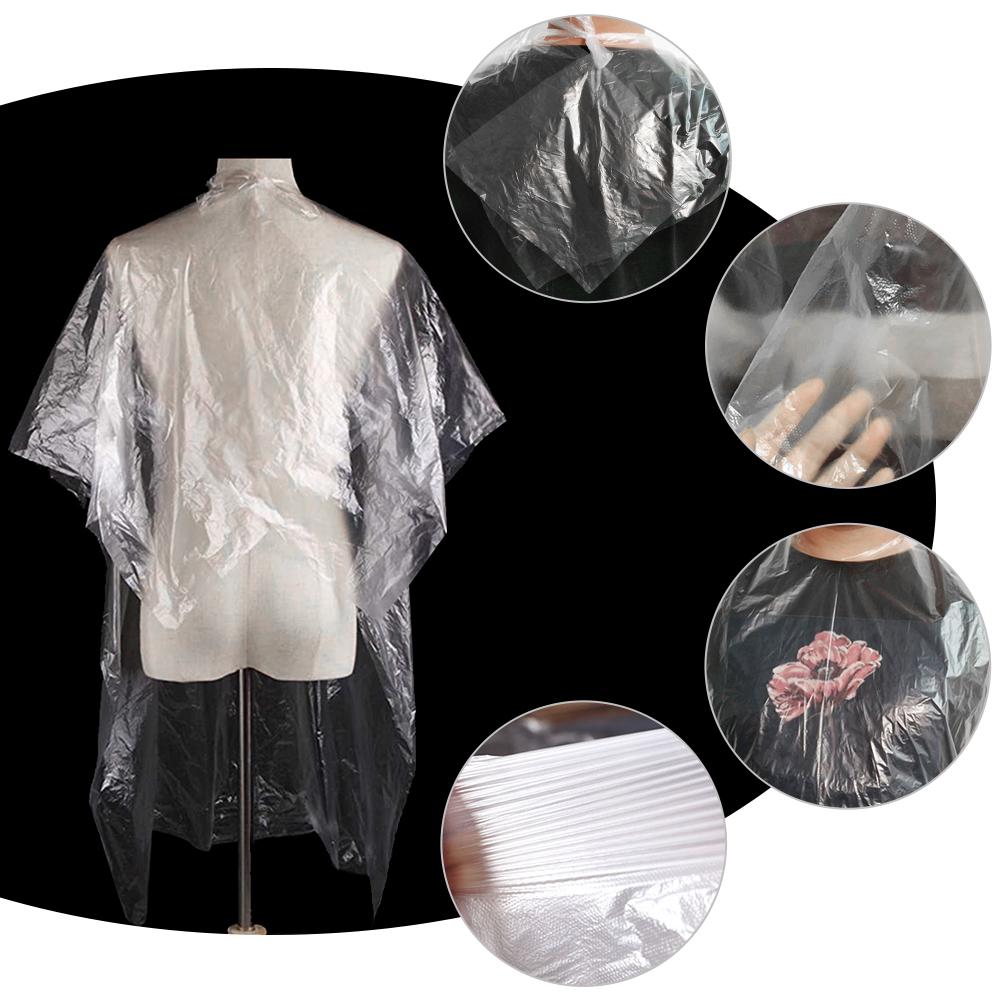 

2021 Disposable Hair Cutting Cape Salon Gown Hair Cut Cutting Salon Stylist Cape Nylon Barber Cloth 110*130cm, 120*150cm