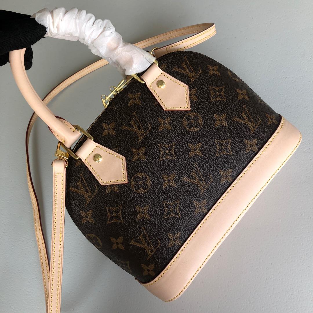 

LVLOUISVITTON VUTTON Top Quality Alma Bb Fashion Women Bags Chain Messenger Bag Leather Handbags Shell Wallet Purse Ladies Cosmetic Crossbody Bags Tote, 05
