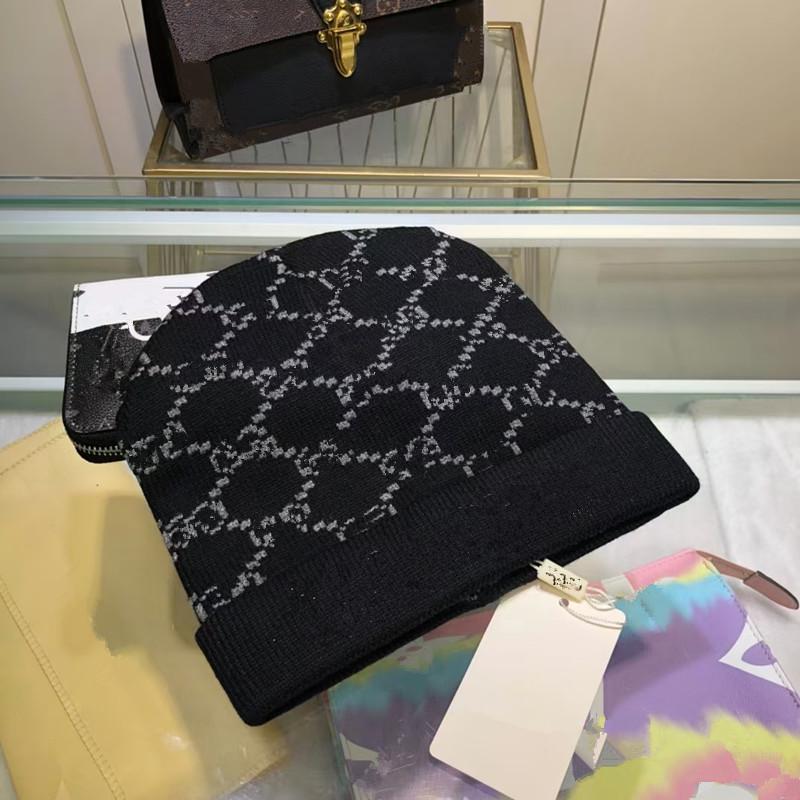 

Designer Skull Caps Fashion Breathable Cashmere Beanie Cap Simplicity Good Texture Hat for Man Woman 8Color Top Quality, #2
