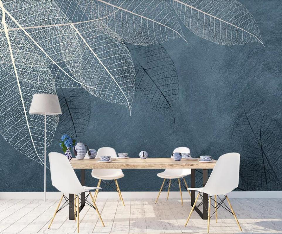 

Bacal Custom 3D Mural Wallpaper Abstract Modern Leaf Background Painting Wall Beauty Home Decor Wallpapers