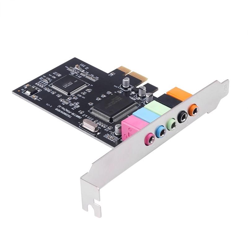 

Sound Cards 5.1CH 5.1 Channel CMI8738 Chipset Audio Interface PCI-E Stereo Digital Card Desktop Soundcard