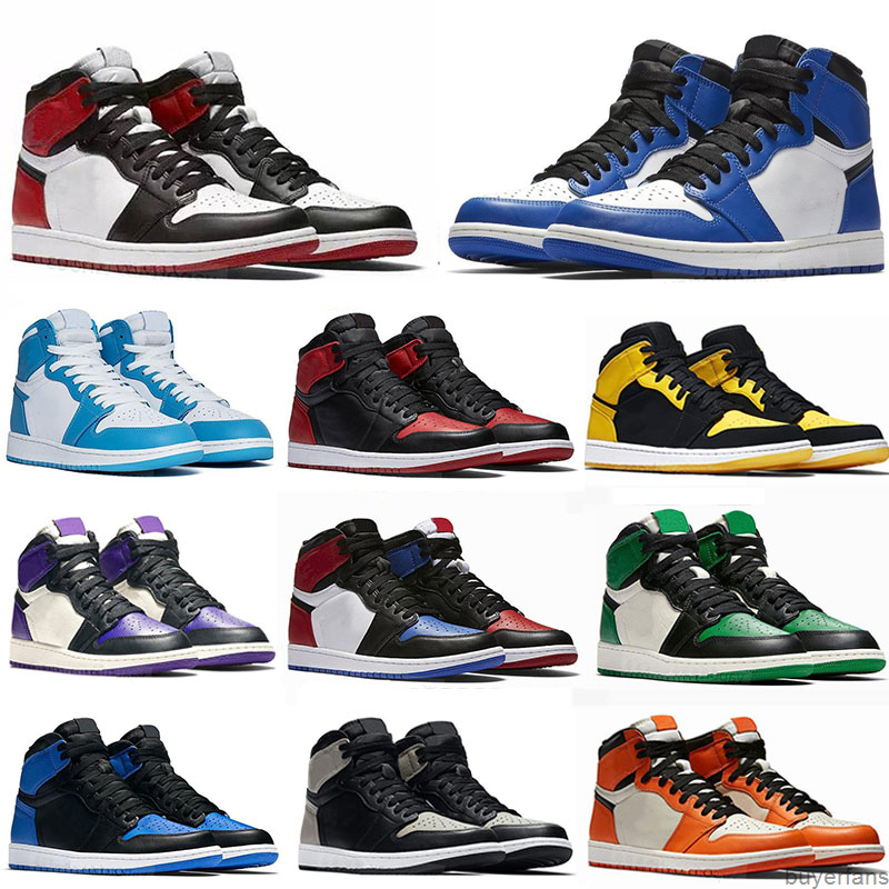 

Jumpman 1 Basketball shoes OG High Travis Scotts Running shoe UNC Mens Homage To Home Royal Blue Men Sport Designer Sneakers Trainers 36-45, 41