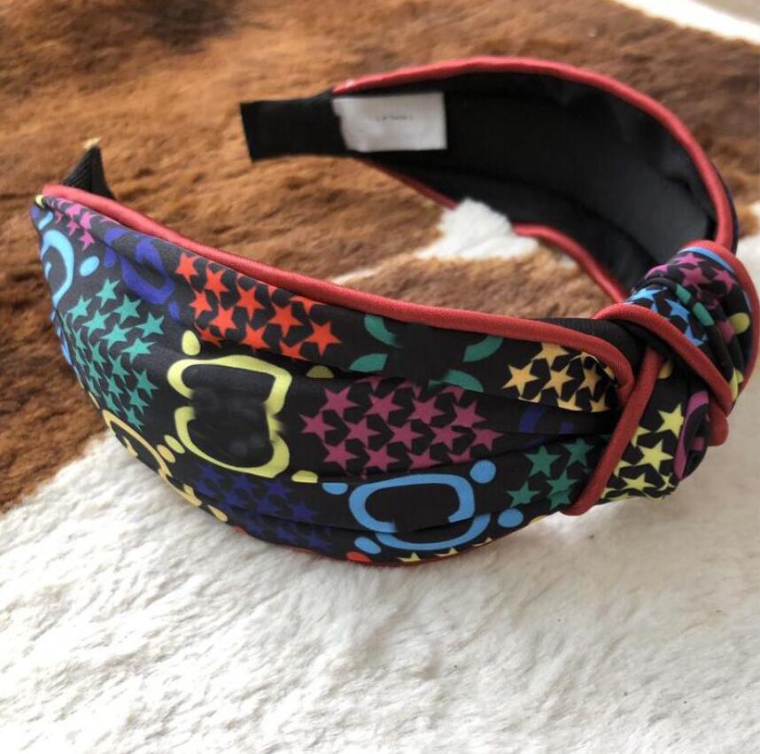 

Women lady Double Letter Letters Intertwined Headband Fashion Logos New Luxury Cute Girls Hair Accessories Retro Turban Headwraps Headbands, Silver