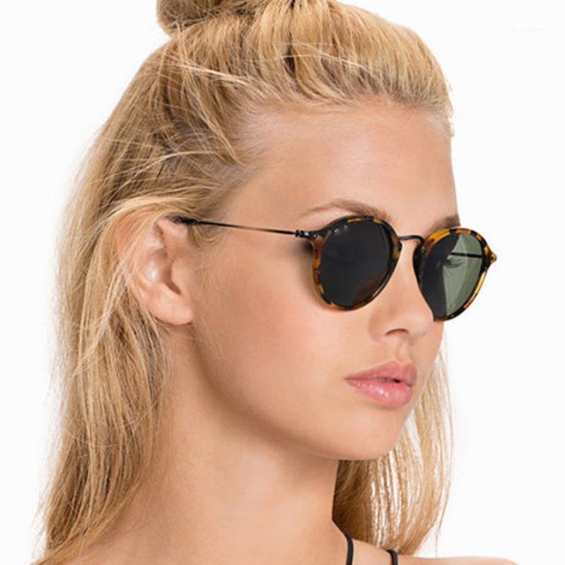 

Sunglasses Round Metal Frame Mirror Women Men 2021 Retro Brand Designer Trending UV400 Wholesale