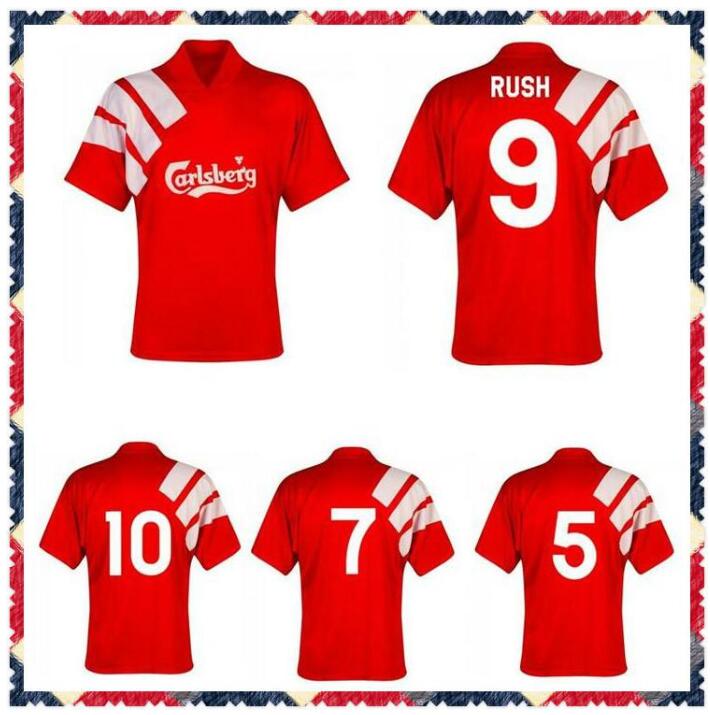 

Barnes Rush soccer jersey Molby Redknapp Mark Wright Fowler Stewart retro 92 93 Nicol McManaman classic football shirt 1992 1993, Orange