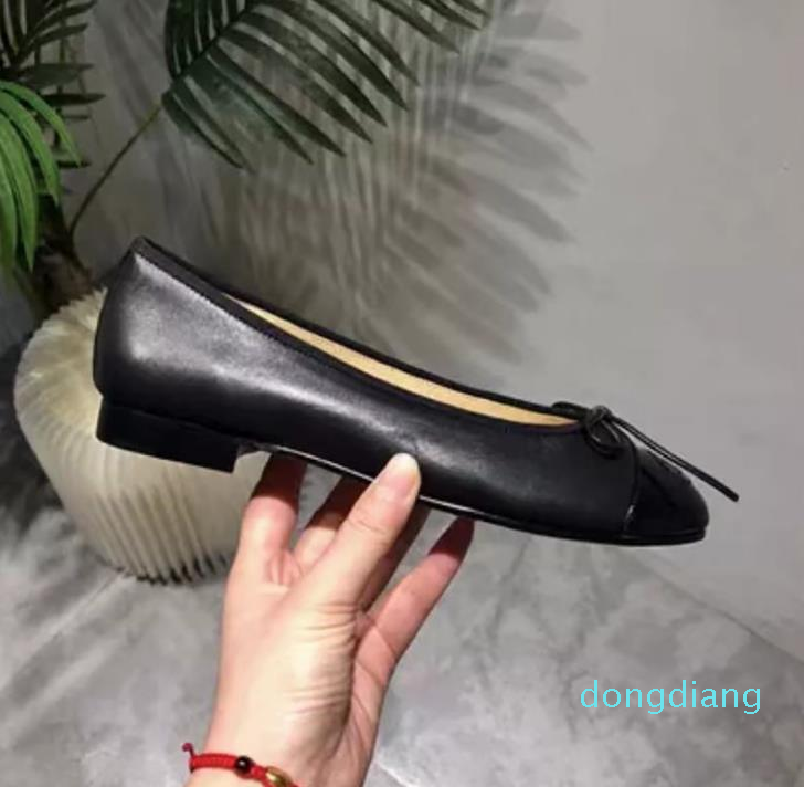 

Luxury- Leather 2022 Designers Deluxe Women's Dress ballet Shoes Flat bottom , Casual, Soft Soles, Low Heel,step-in Light Print, 29