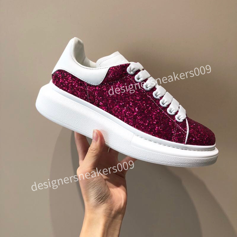 

2021 Men Women Shoe Designer Leather Lace Up Platform Oversized Sole Sneakers White Black mens womens Luxury velvet suede Casual Dress Shoes, 14