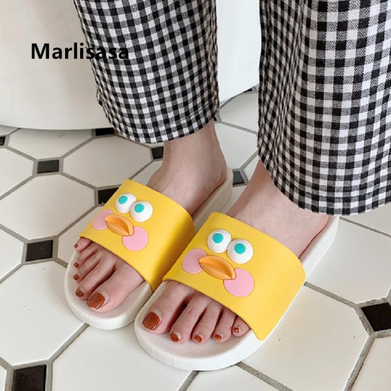 

Marlisasa Frauen Hausschuhe Women Classic High Quality Home & Bathroom Slippers Lady Casual Teenager Girl Slides F5302, Black