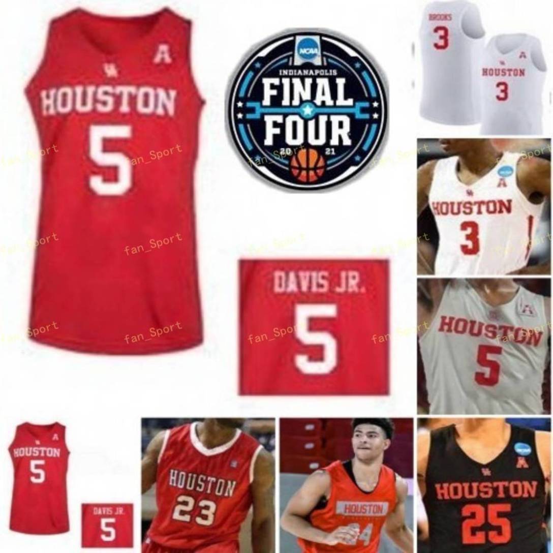 

NCAA Basketball Final Four Houston Cougars College 12 Tramon Mark Jersey 5 Cameron Tyson 34 Hakeem Olajuwon 44 Elvin Hayes 22 Clyde Drexler, Black