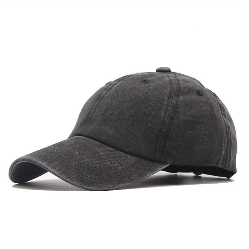 

washed cotton adjustable solid color baseball cap couple fashion leisure dad hat snapback, Blue;gray