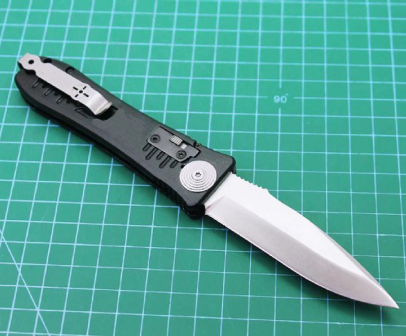 

Auto Tactical Folding Knife D2 Satin Drop Point Blade 6061-T6 Handlle EDC Pocket Knives With Retail Box