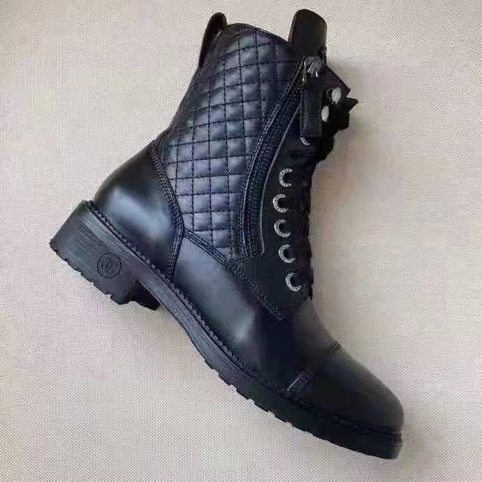 

Latest Designer women's boots popular style leather non slip rubber sole luxury comfort exquisite technology high quality size for 35-42, Black