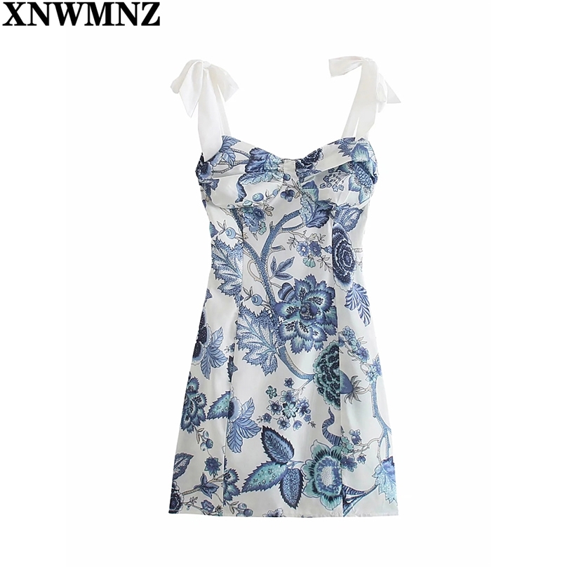 

Dress Women Vintage Print straps V Neck Backless Dress Chic Slim Mini Dresses Party Vestidos Summer strap short dress 210520, Black