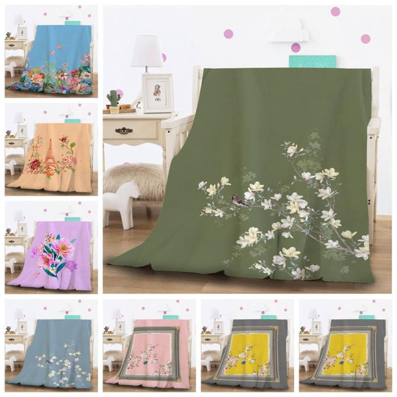 

Blankets Milsleep 2021 3D Flowers Warm Cotton Soft Weighted Blanket Â ForÂ Beds