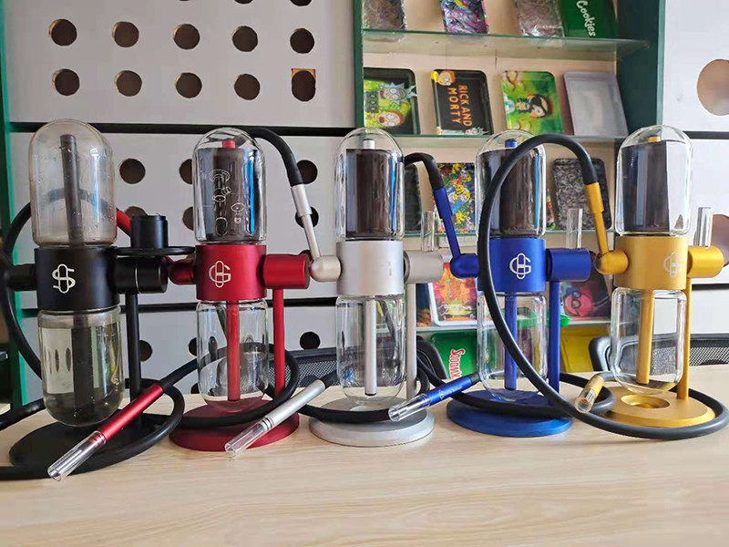 

Vibes Gravity Hookah Smoking Accessories Glass Bong Electronic Cigarette Water Pipe Starter Kit DHL Delivery