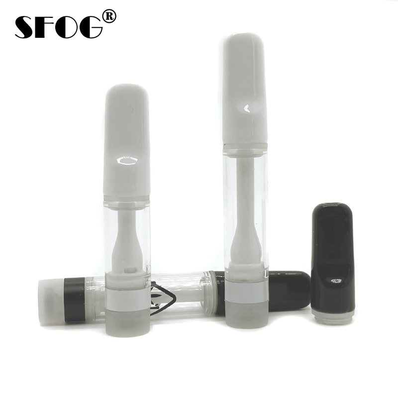 

Press on tip full ceramic vape cartridge 0.5ml and 1ml carts empty atomizer oil tank