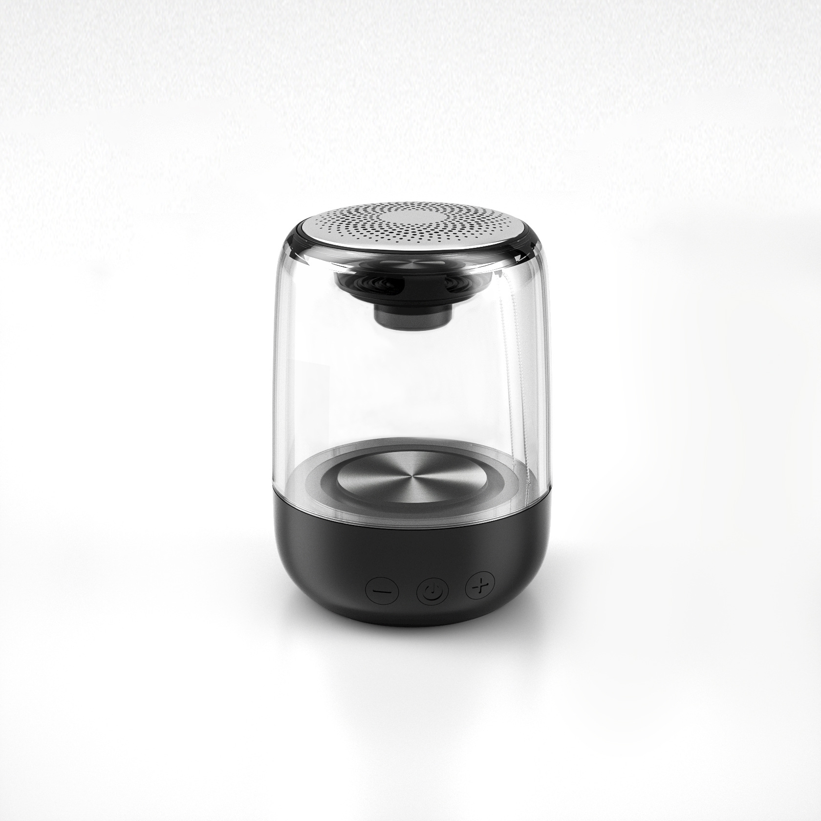 Waterproof Protection C7 Transparent LED Luminous Subwoofer Wireless Speakers with Bluetooth TWS 6D Surround HIFI Stereo speaker-image-722149059