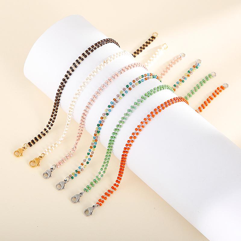 

Bangle Fashion Women Men Braided Multilayers Handmade Bead Color Bracelets Jewelry
