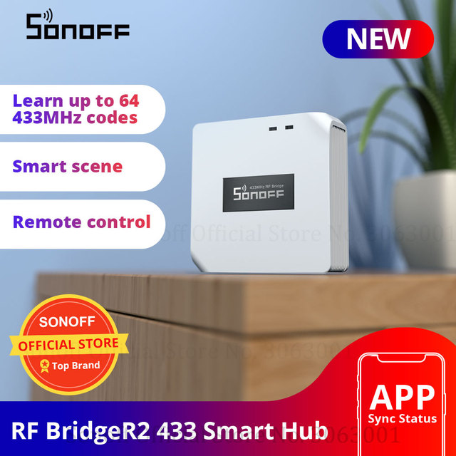 Hemmoduler Sonoff Bridge WiFi 433 MHz Ersättning Smart Home Automation Intelligent Domotica Wi Fi Remote RF Controller