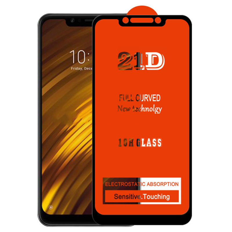 

21D Full Glue Screen Protector Tempered Glass Protective Proof Curved Coverage Guard Film Cover Shield For Xiaomi Redmi Note 10 Pro Max 10S 9 9S 9A 9C 9T 8 8A 8T