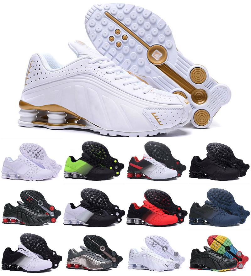 

2021 High Quality SHOx R4 MENs Running ShOES Triple BlACK White Discount Chaussures DELIVER OZ NZ 802 809 Airs Sneakers Trainers SPorts Zapa