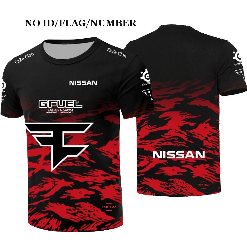 

CSGO Esports Jersey Faze Team G2 E-Sports Custom ID Name Number Flag T Shirt For Men Tees Niko Shirts Cosplay Costumes Q0521, Etfb55a1