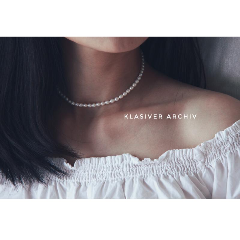

Chokers Natural Freshwater Pearl Necklace Rice Short Chain Autumn Winter Sweater Choker Neck Chain, Simple Mini Clavicle, Golden;silver
