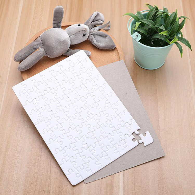 

A5 size DIY Sublimation Puzzles Blank Puzzle Jigsaw Heat transfer Printing photo custom gift 80pcs /set
