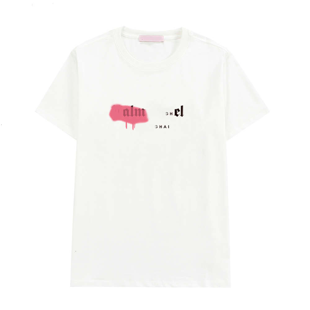 

mens t shirt clothing spray letters shortsleeved spring and summer tide brand with the same paragraph casual allmatch loose designer, White;black