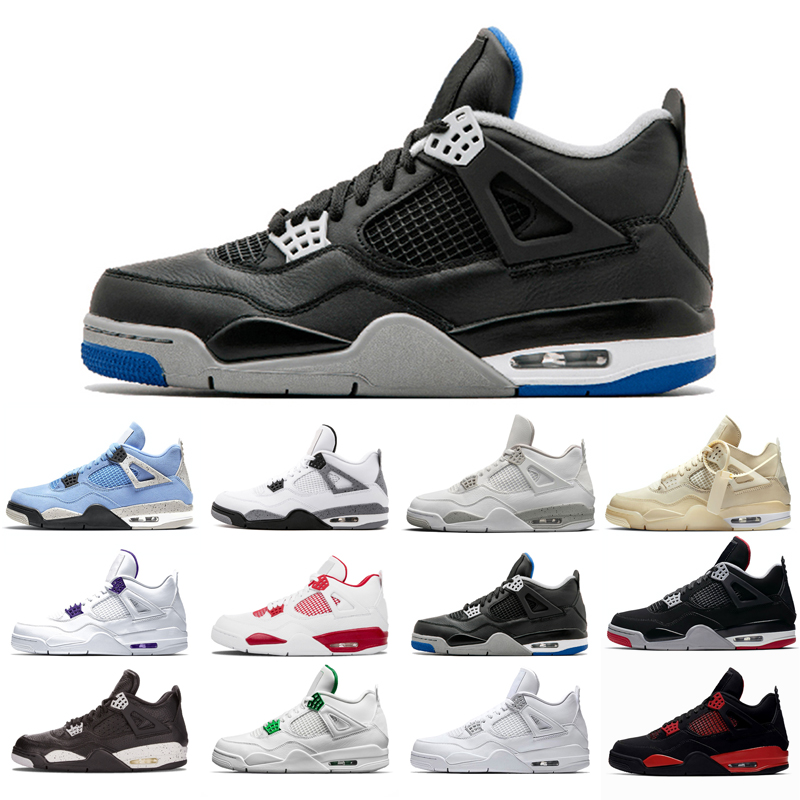 

2021 new basketball shoes 4s man White Oreo University Red Blue Travis Sail Thunder Olivia Kim Black Cat Taupe Haze Pine Green Pure Money Neon Grey Bred purple trainers, Cool grey