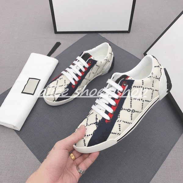 

2021 high quality men's retro low-top printing casual shoes design mesh loafers Runnin sneakers ladies fashion lace-up luxury mens shoess, Black